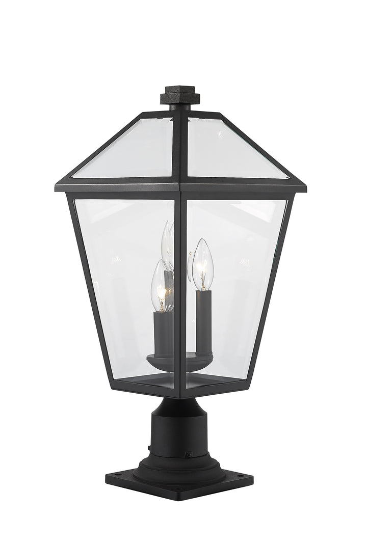 Talbot - 3 Light Outdoor Pier Mount Light