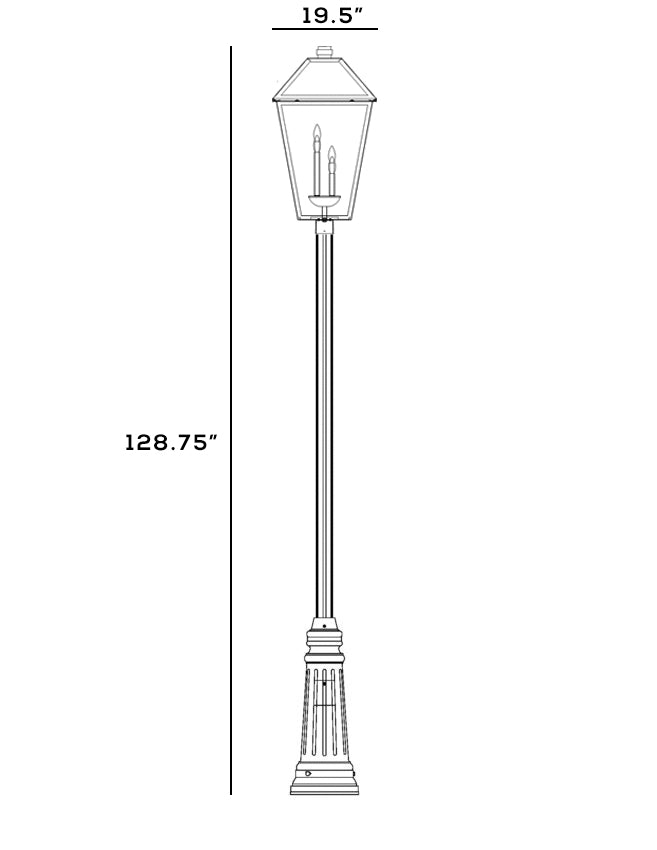 Talbot - 4 Light Outdoor Post Light (579PHXLXR-511P)
