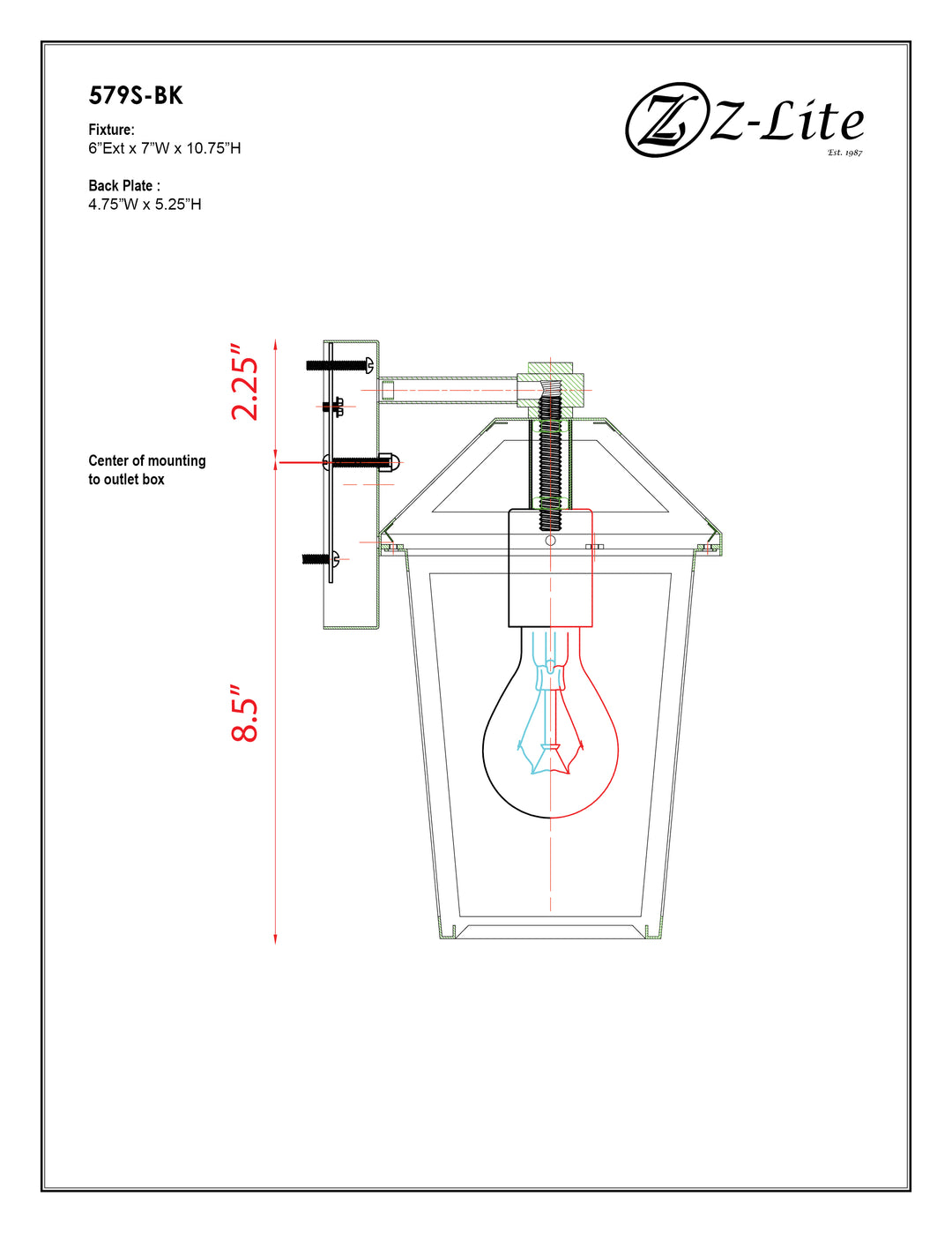 Talbot - Outdoor Wall Light