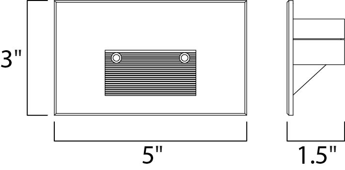 Path LED Step Light dimensions diagram