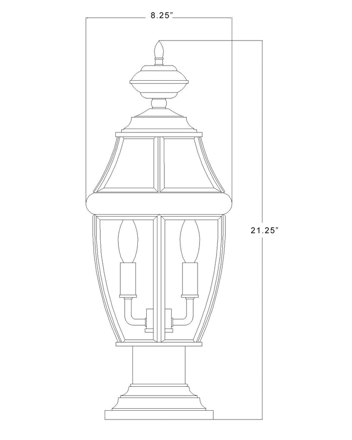 Westover - Outdoor Pier Mount Light