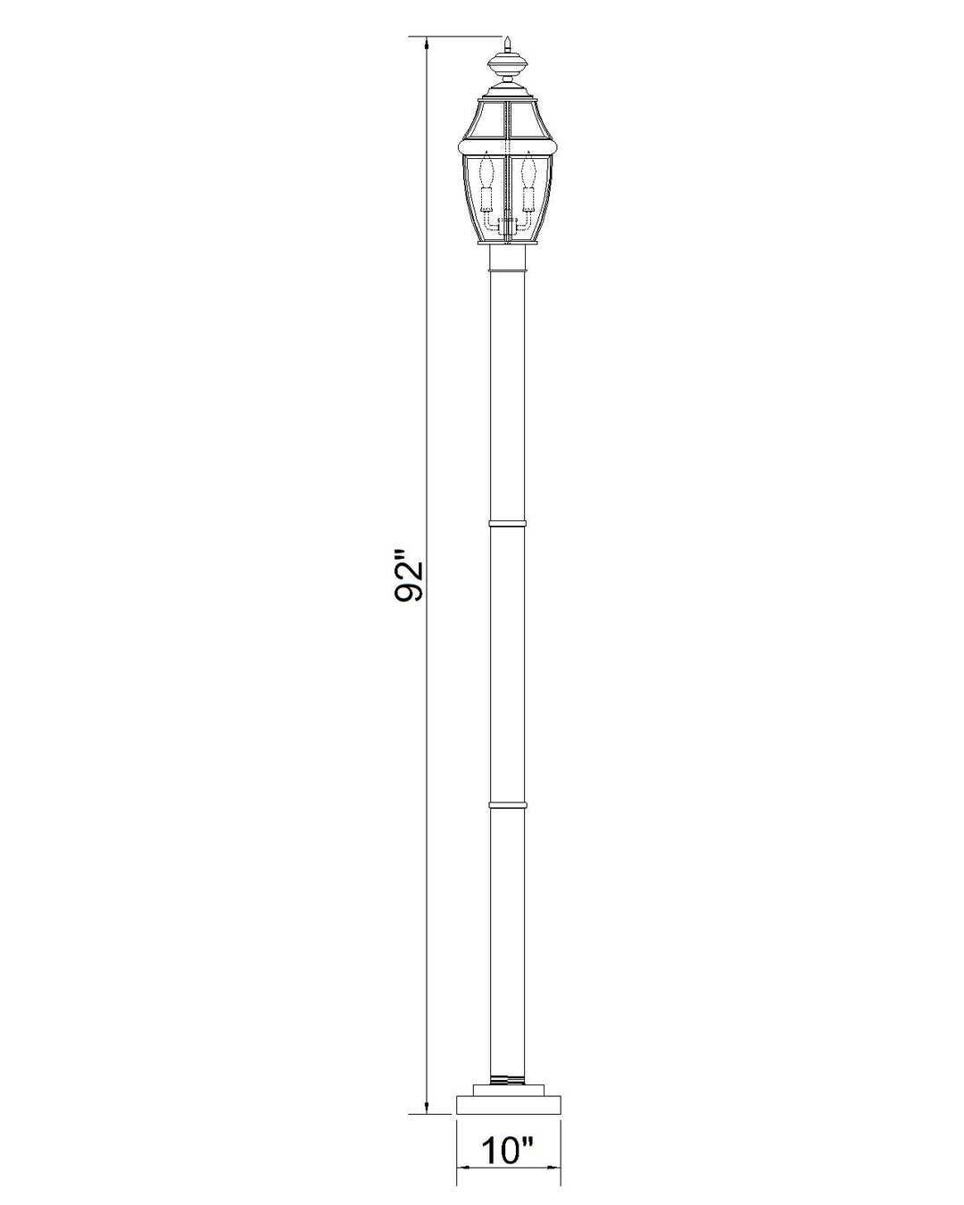 Westover - Outdoor Post Light (580PHM-567P)