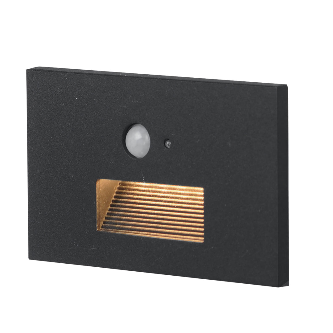 Path Step Light with Motion Sensor - 3CCT Black