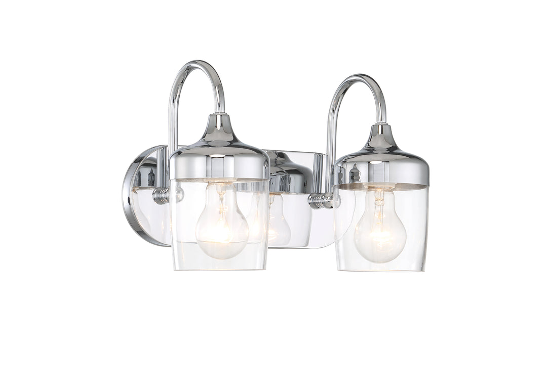 Wrenn Vanity Light in Chrome by Craftmade