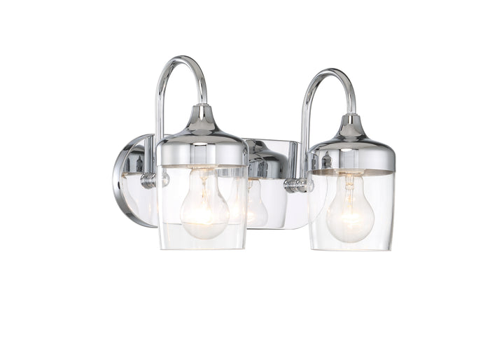 Wrenn Vanity Light in Chrome by Craftmade