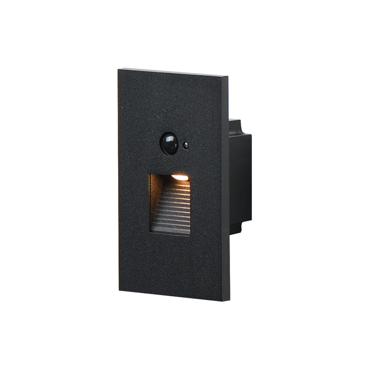 Path Step Light with Motion Sensor - 3CCT Black