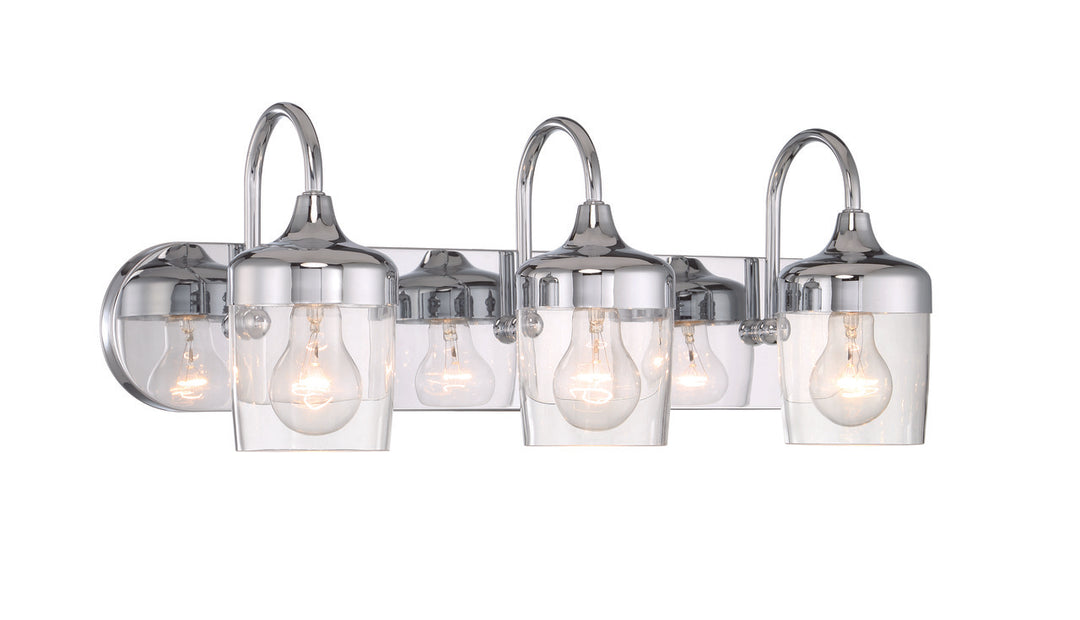 Wrenn Vanity Light in Chrome by Craftmade