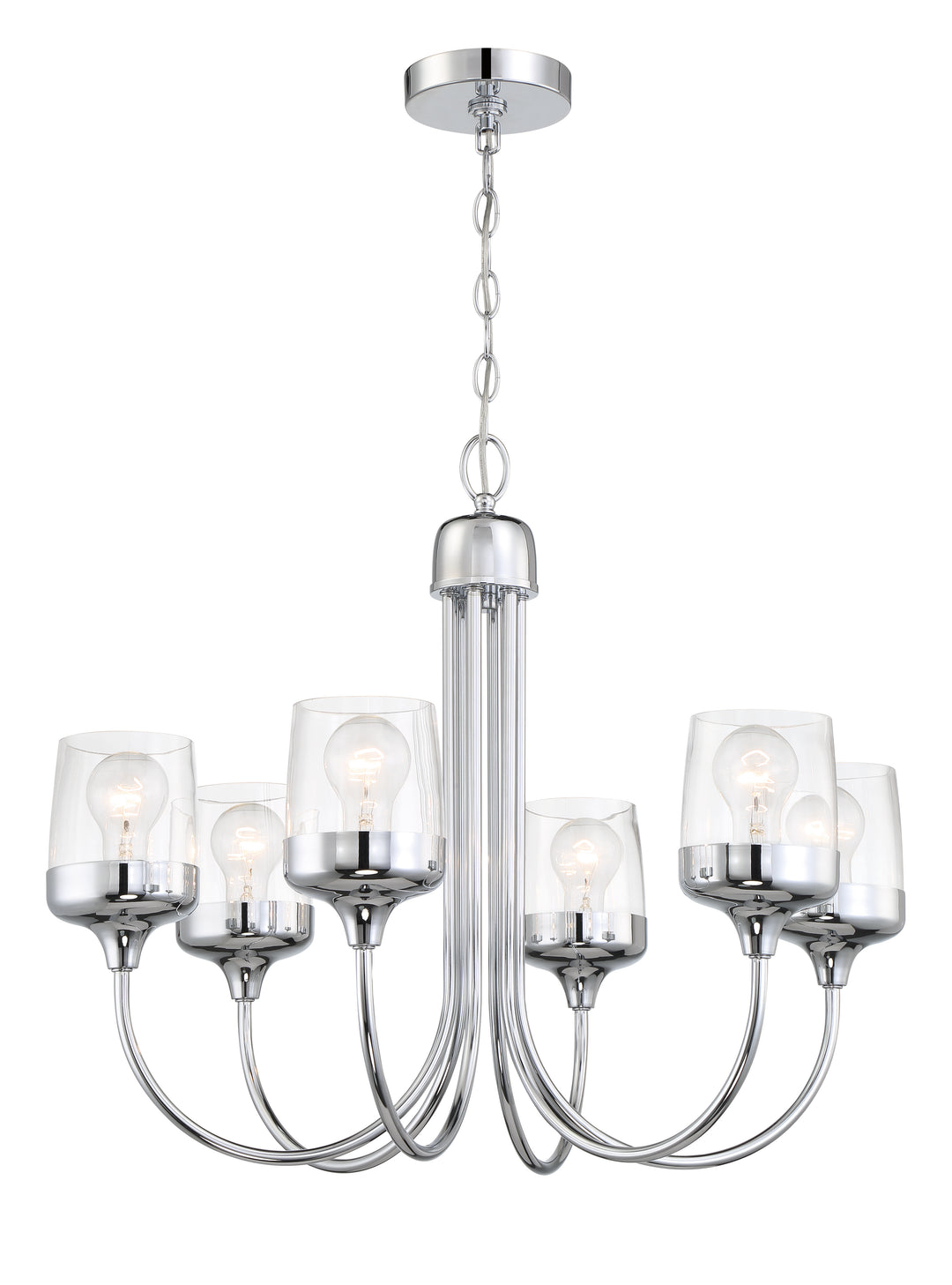 Wrenn Chandelier in Chrome by Craftmade