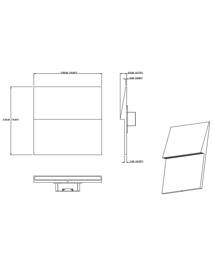 Pathfinder LED Step Light - 3CCT Select dimensions diagram