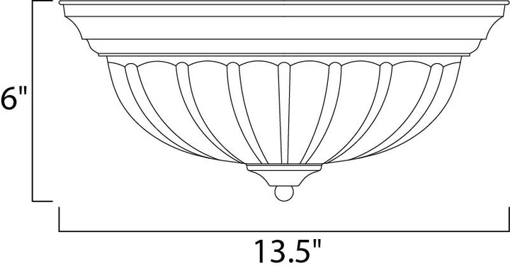Essentials Flush Mount dimensions diagram