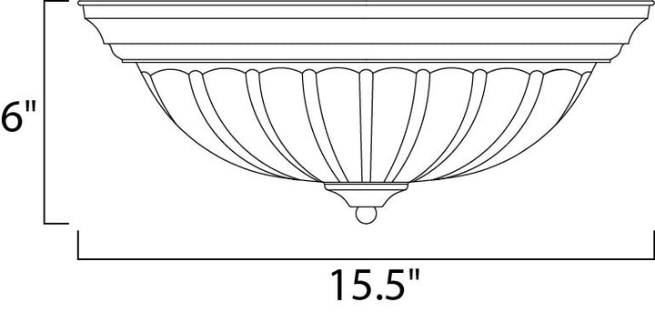 Essentials Flush Mount dimensions diagram
