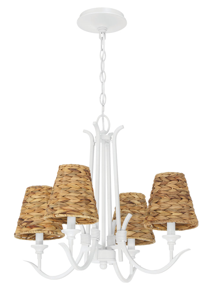 Kokomo Chandelier in Matte White by Craftmade