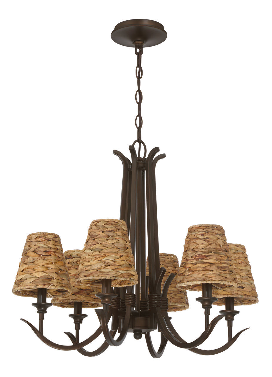 Kokomo Chandelier in Aged Bronze Brushed by Craftmade