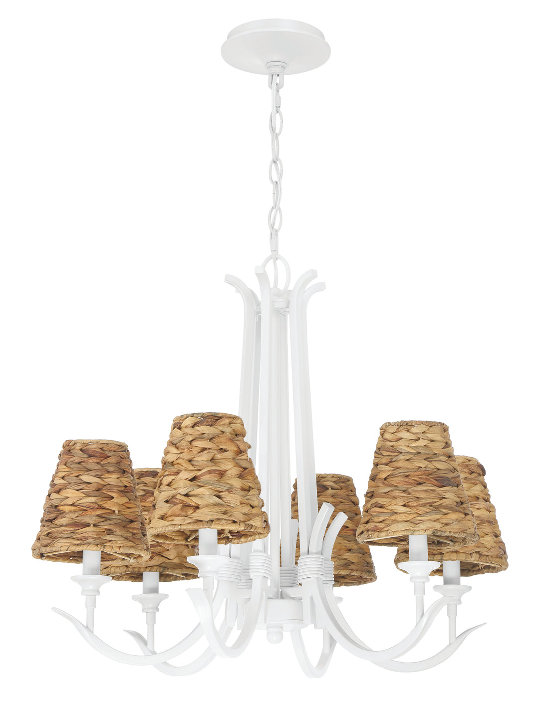 Kokomo Chandelier in Matte White by Craftmade