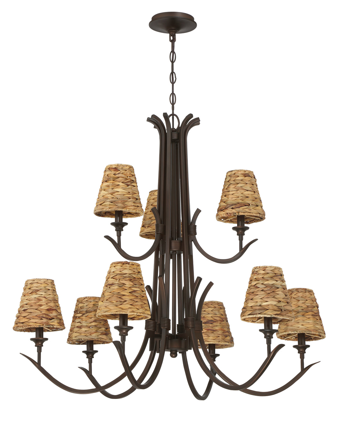 Kokomo Chandelier in Aged Bronze Brushed by Craftmade