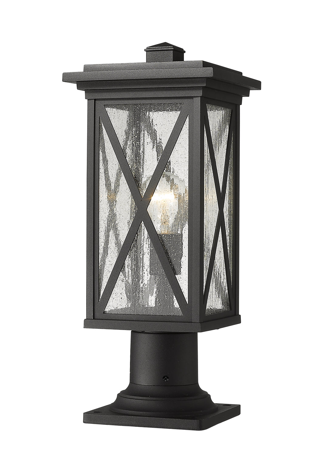 Brookside - 1 Light Outdoor Pier Mount Light