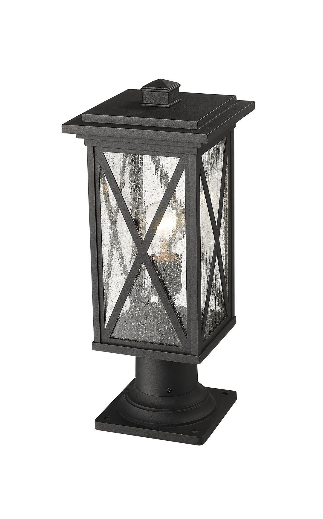Brookside - 1 Light Outdoor Pier Mount Light