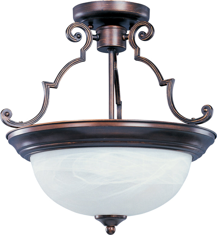 Essentials 2-Light Semi-Flush Mount Oil Rubbed Bronze