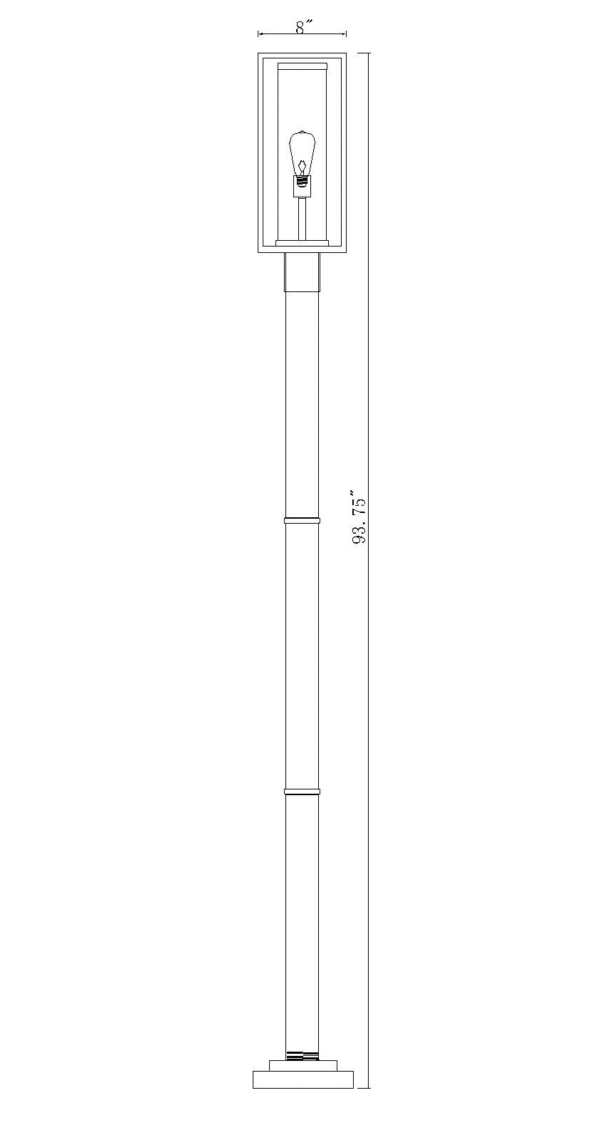 Dunbroch - 1 Light Outdoor Post Light (584PHMR-567P)