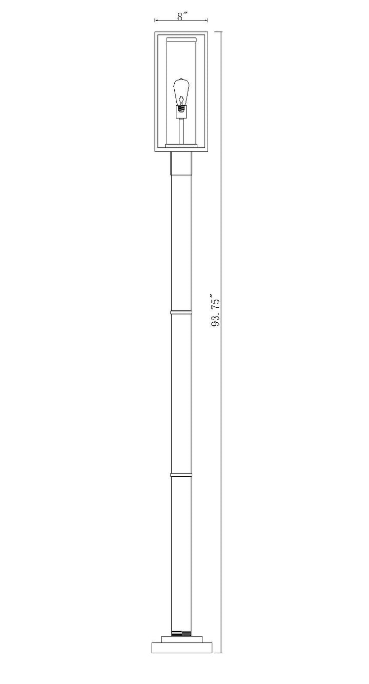Dunbroch - 1 Light Outdoor Post Light (584PHMR-567P)