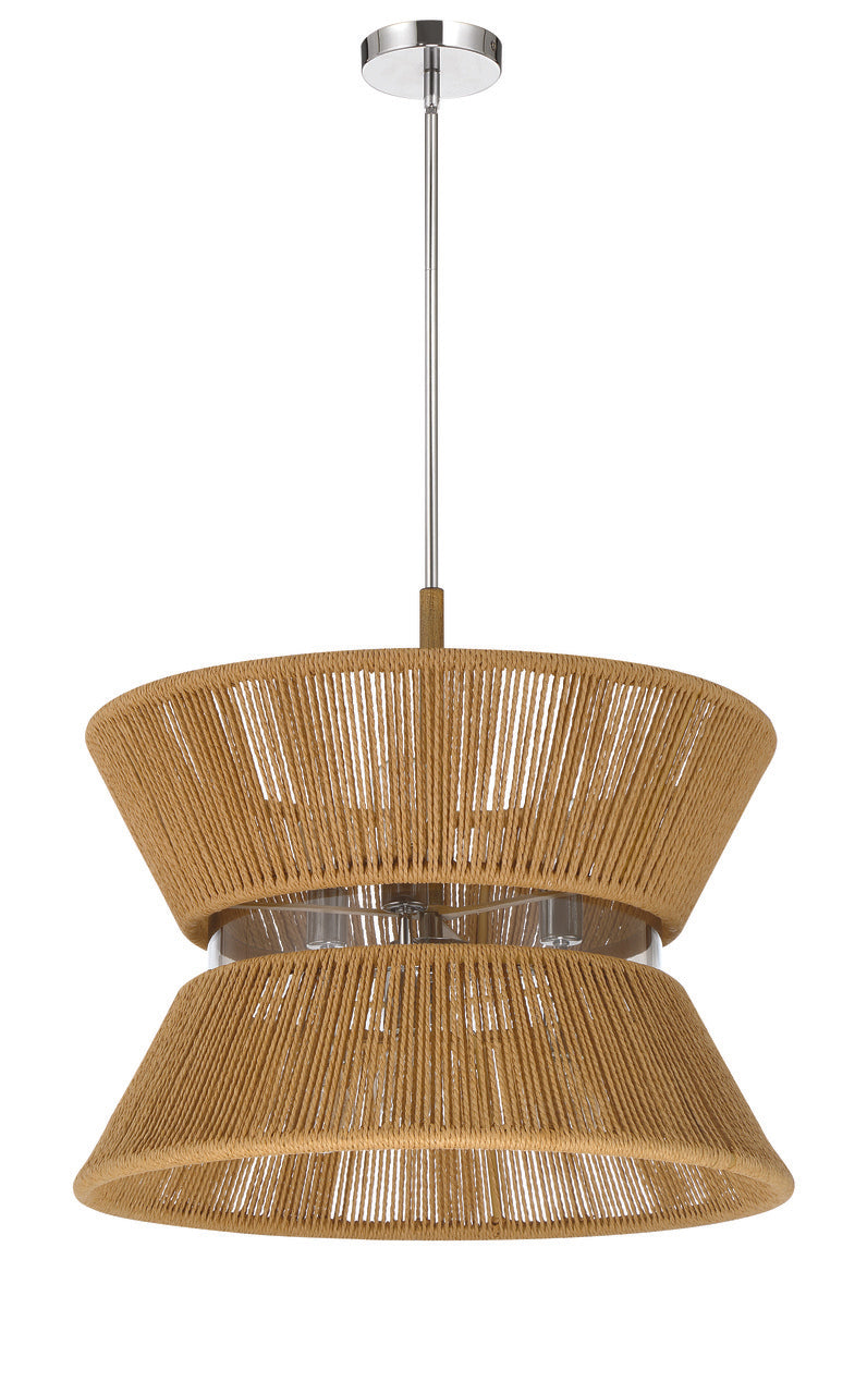 Serena Pendant in Chrome/Walnut by Craftmade