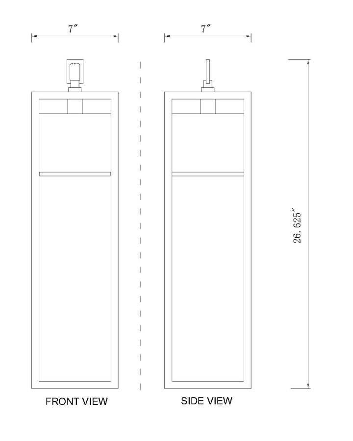 Barwick - LED 1 Light Outdoor Pendant