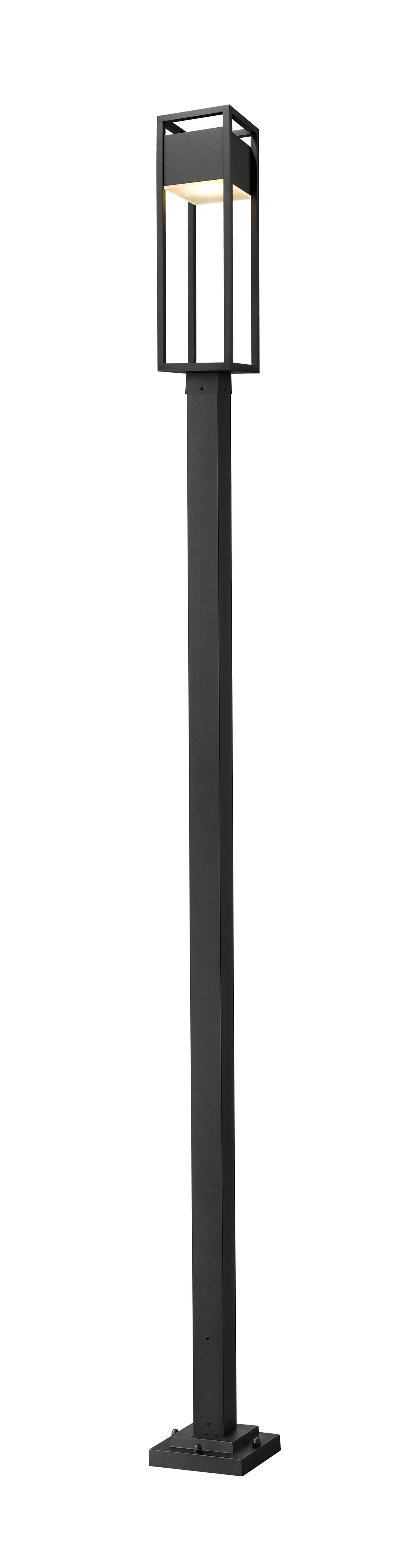 Barwick - LED 1 Light Outdoor Post Light (585PHMR-567P-BK)