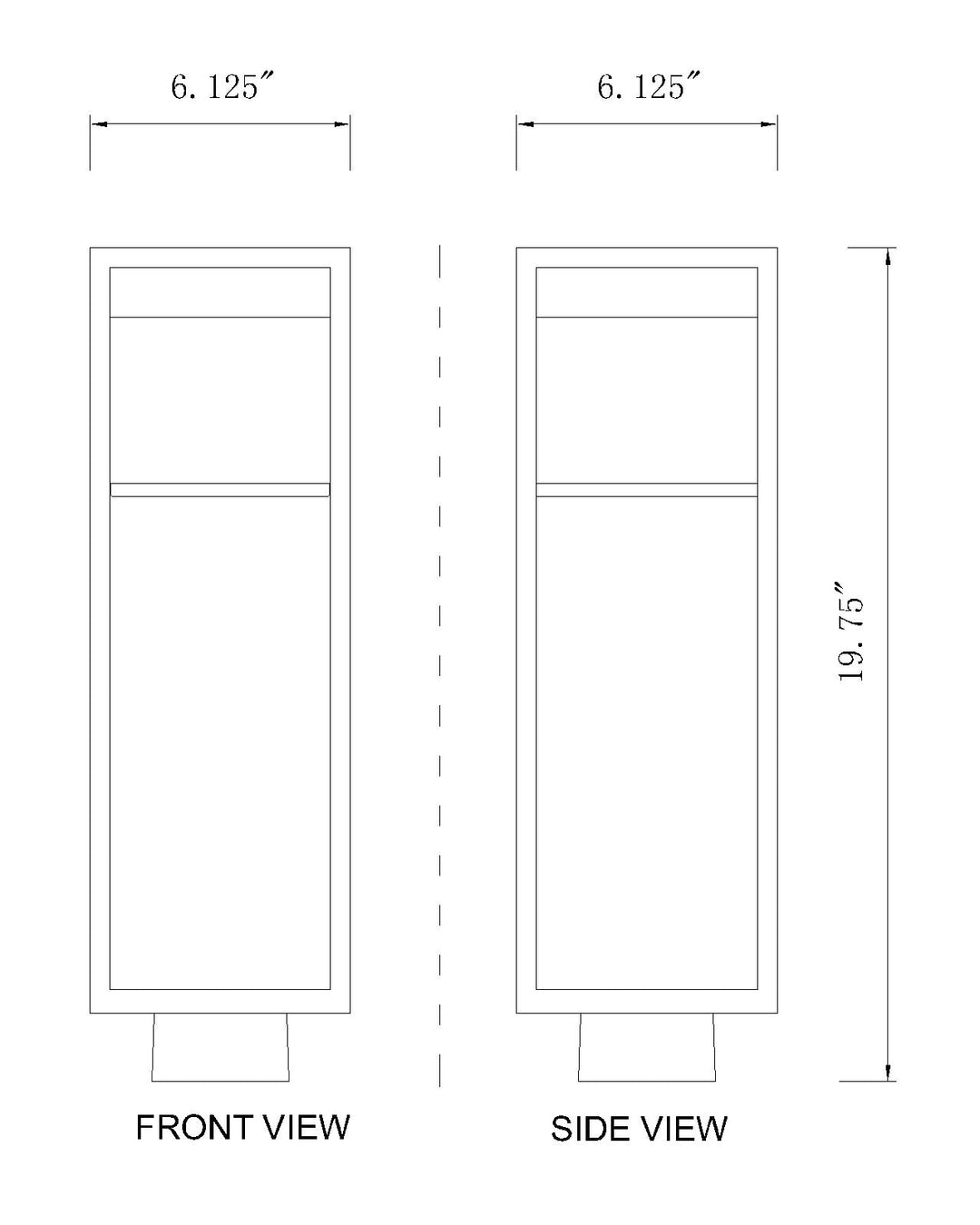 Barwick - LED 1 Light Outdoor Post Light