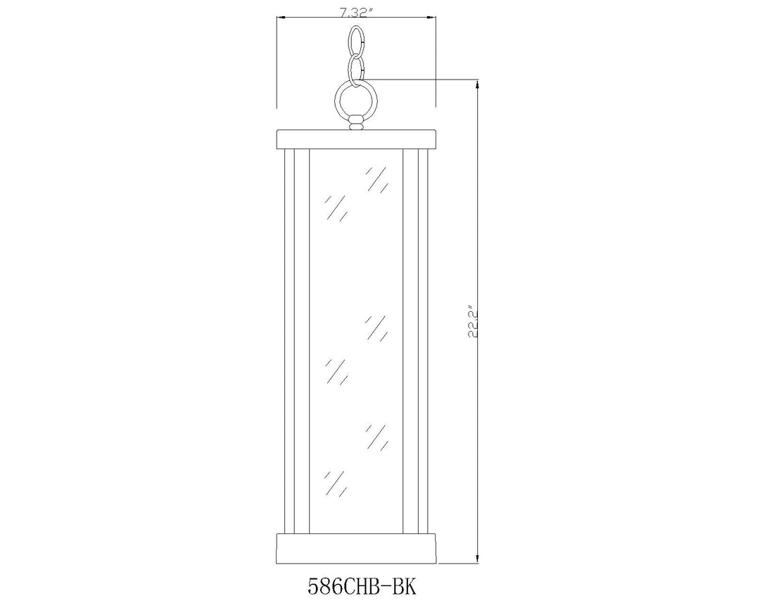 Glenwood - 1 Light Outdoor Pendant
