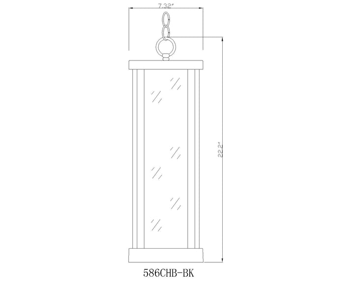 Glenwood - 1 Light Outdoor Pendant