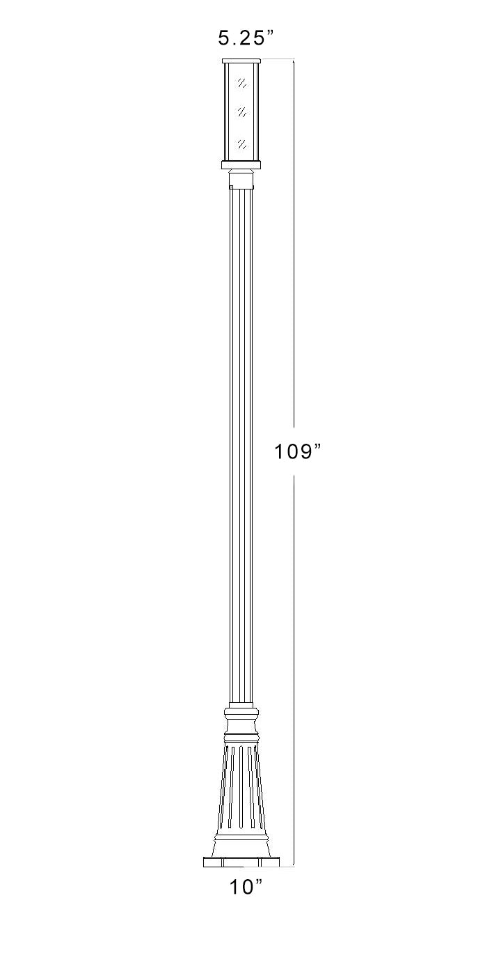 Glenwood - 1 Light Outdoor Post Light (586PHMR-519P)