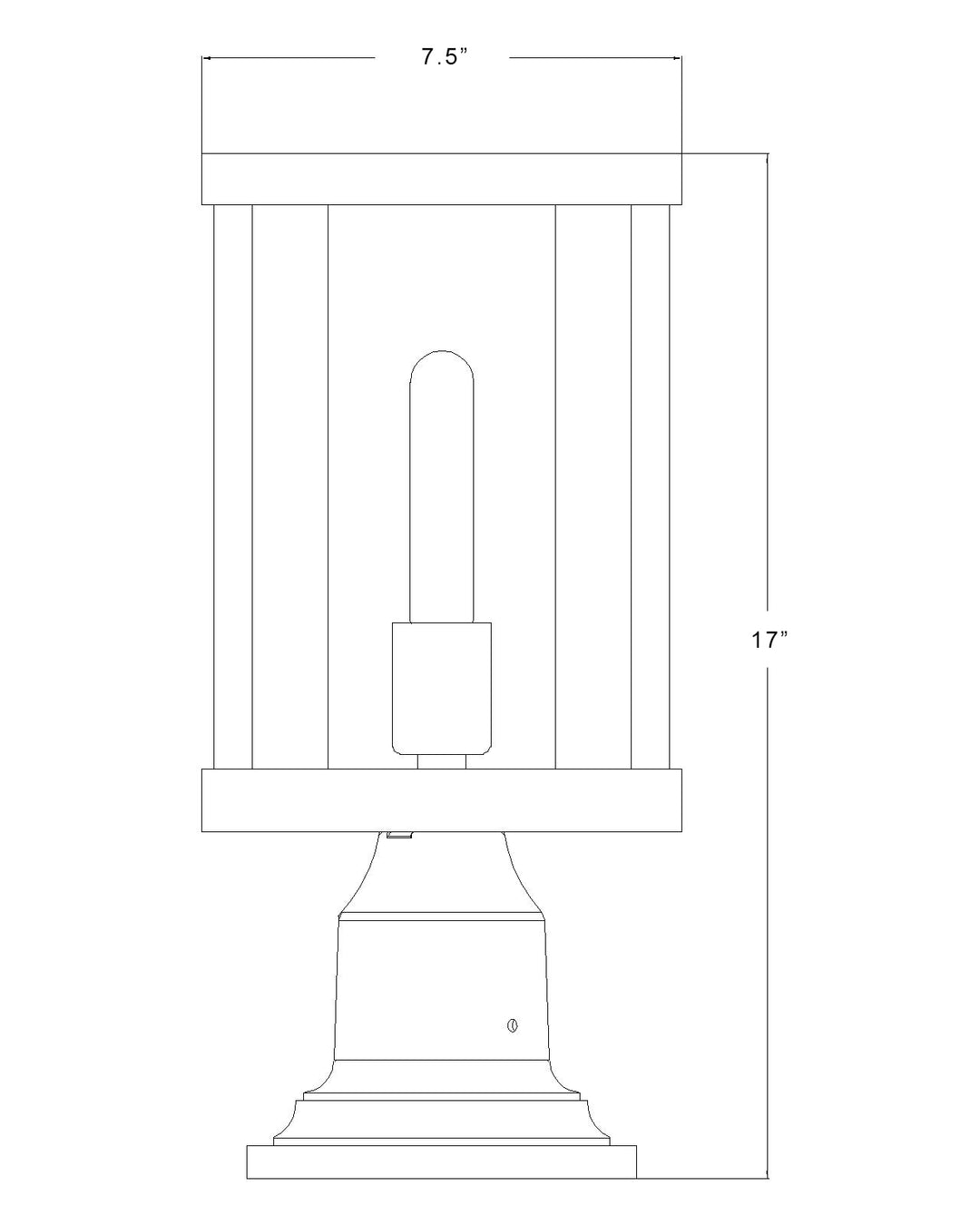 Glenwood - 1 Light Outdoor Pier Mount Light (586PHMR-533PM)