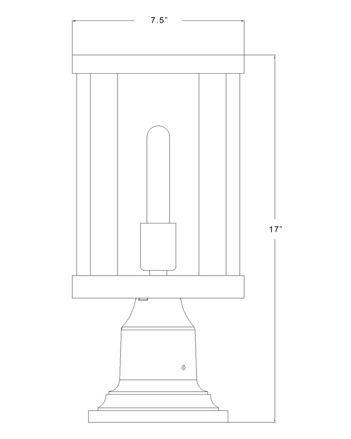 Glenwood - 1 Light Outdoor Pier Mount Light (586PHMR-533PM)