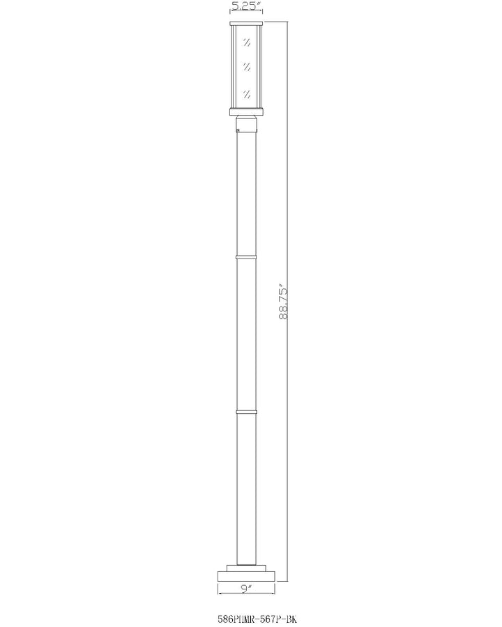Glenwood - 1 Light Outdoor Post Light (586PHMR-567P)