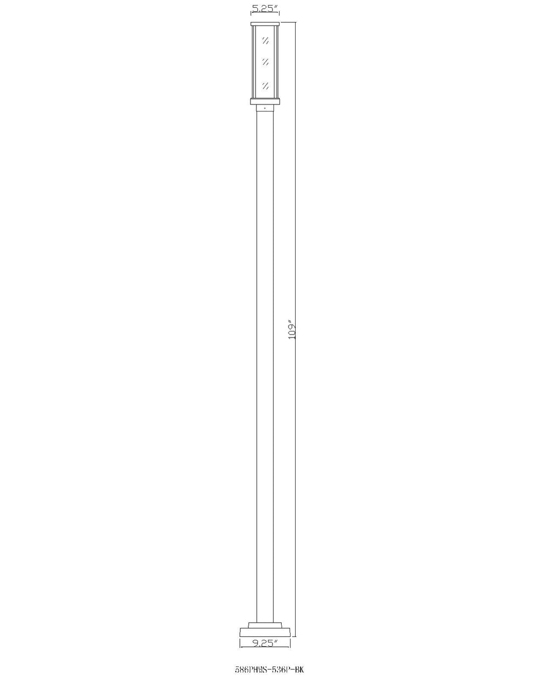 Glenwood - 1 Light Outdoor Post Light (586PHMS-536P)