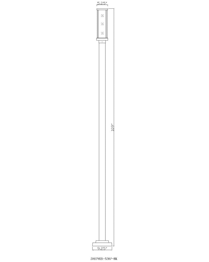 Glenwood - 1 Light Outdoor Post Light (586PHMS-536P)