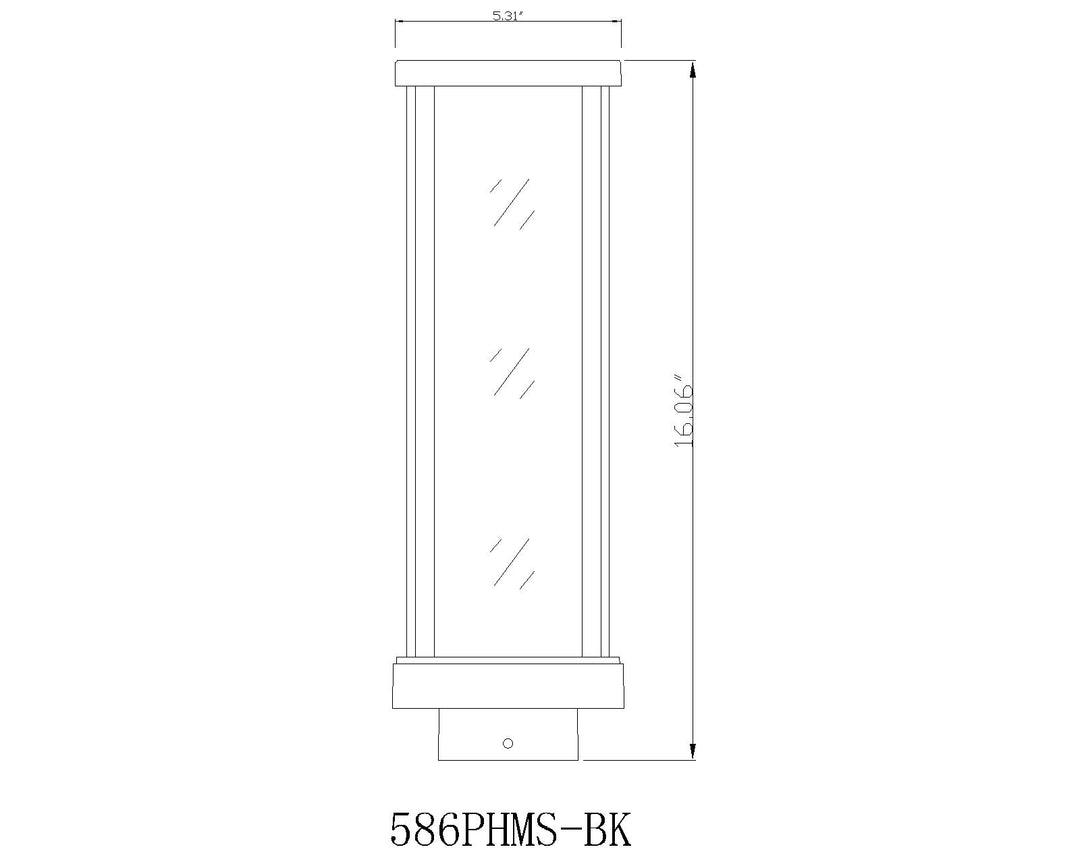Glenwood - 1 Light Outdoor Post Light (586PHMS)