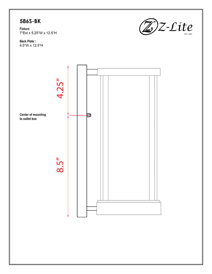 Glenwood - 1 Light Outdoor Wall Light