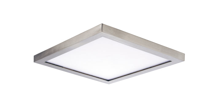 Wafer SQ LED Surface Mount White / Satin Nickel
