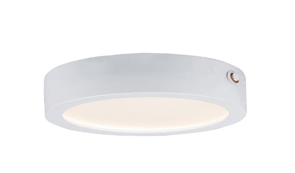 Wafer 7" RD LED Surface Mount 3000K EM Backup White / White