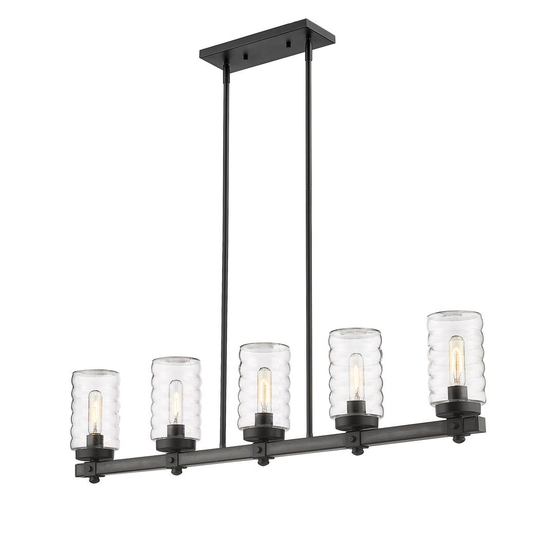 Tahoe - 5 Light Outdoor Linear Chandelier