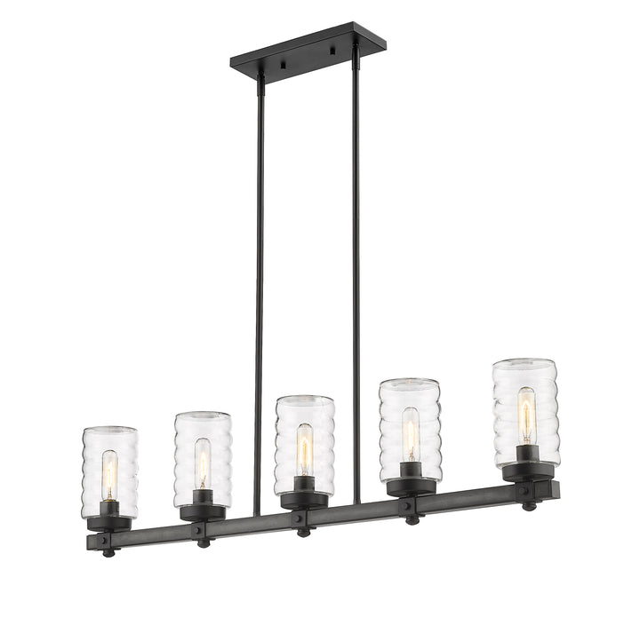 Tahoe - 5 Light Outdoor Linear Chandelier
