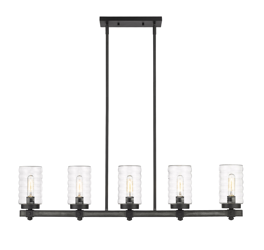 Tahoe - 5 Light Outdoor Linear Chandelier