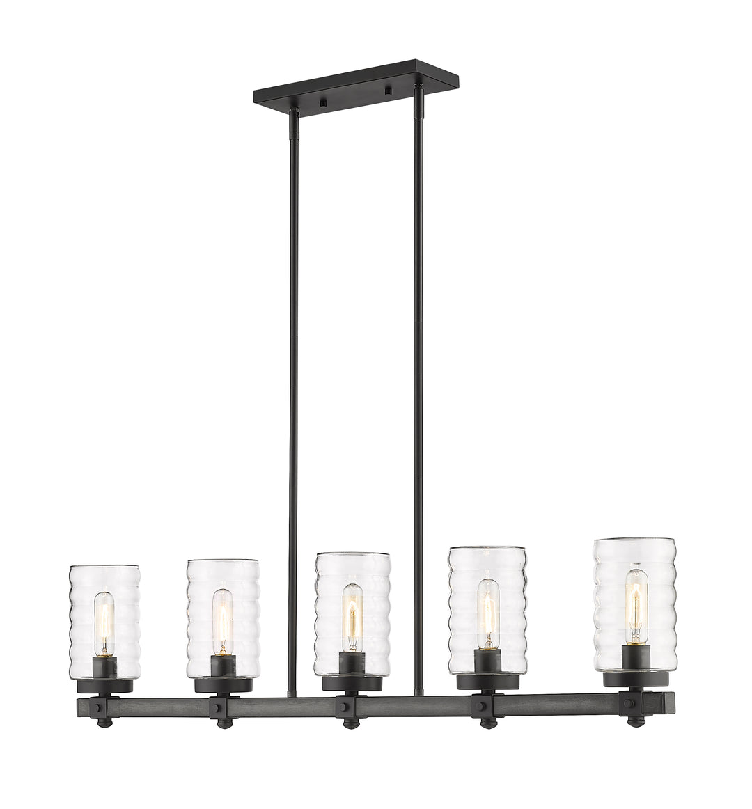 Tahoe - 5 Light Outdoor Linear Chandelier