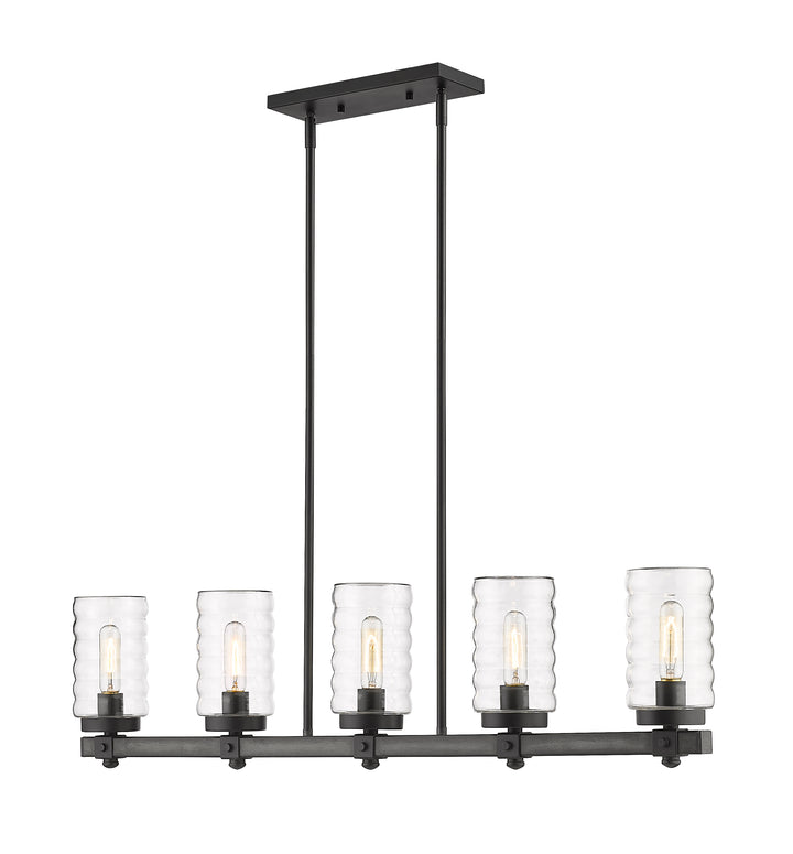 Tahoe - 5 Light Outdoor Linear Chandelier