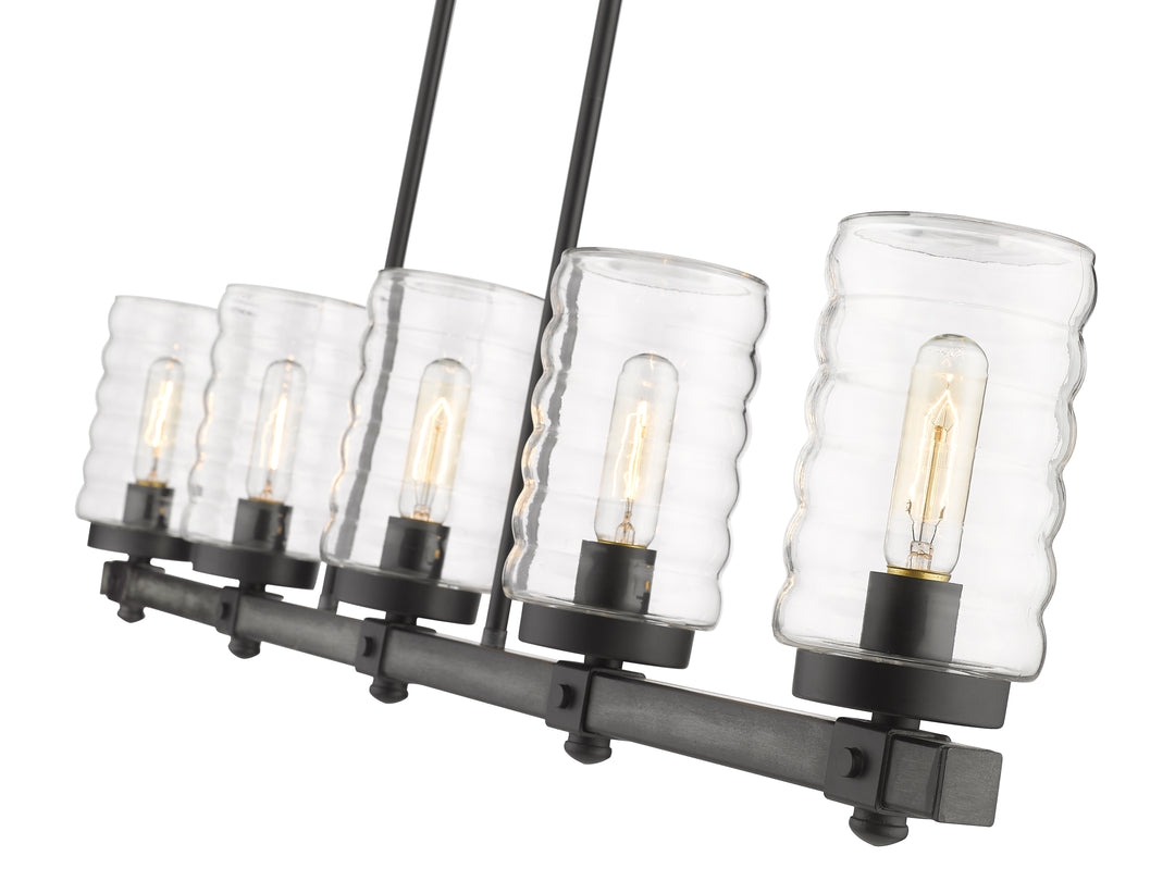 Tahoe - 5 Light Outdoor Linear Chandelier