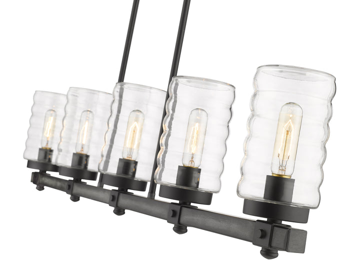 Tahoe - 5 Light Outdoor Linear Chandelier