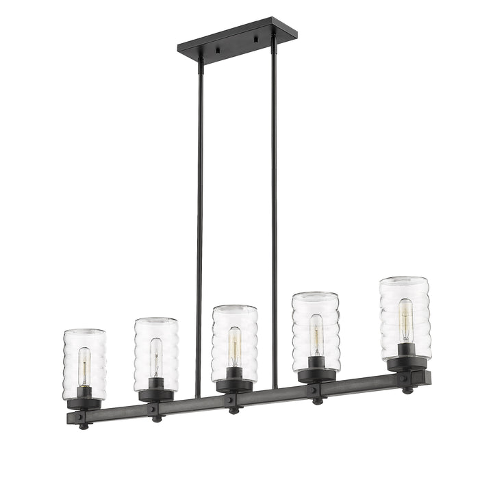 Tahoe - 5 Light Outdoor Linear Chandelier