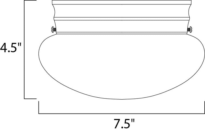 Essentials Flush Mount dimensions diagram