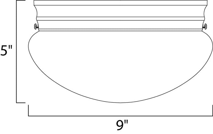Essentials Flush Mount dimensions diagram